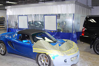 Curtain Paint Booth
